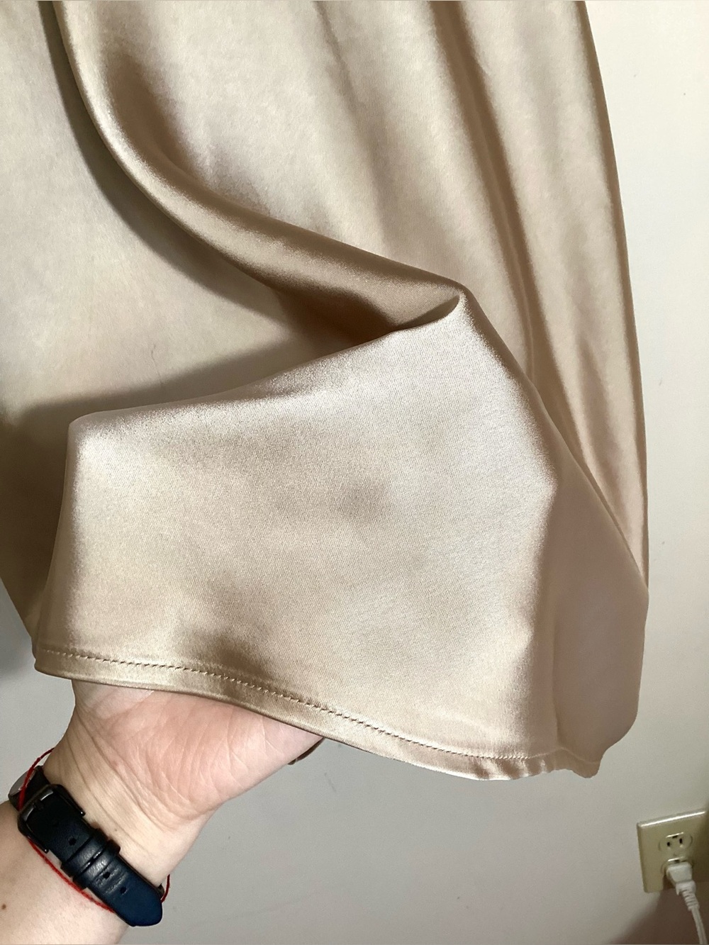 Old Navy Mocha Taffy Satin Midi Slip Skirt NWT Size 2X - Picture 7 of 15